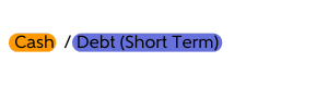 cash debt short term