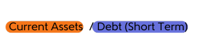current assets debt short term